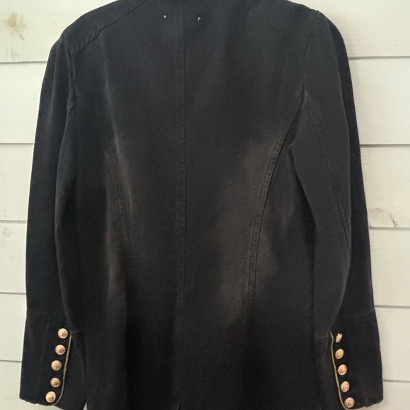 Indigo Thread Co Jacket S Black Denim
Gold Buttons Military. Medium - Picture 10 of 11
